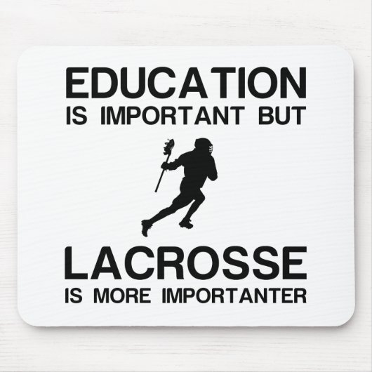 BILDUNG WICHTIG LACROSSE MOUSEPAD (Vorne)