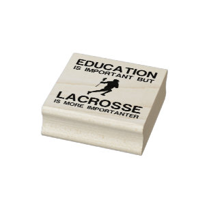 BILDUNG WICHTIG LACROSSE WICHTIG GUMMISTEMPEL