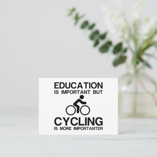 Bildung WICHTIG Visitenkarte (Stehend Vorderseite)