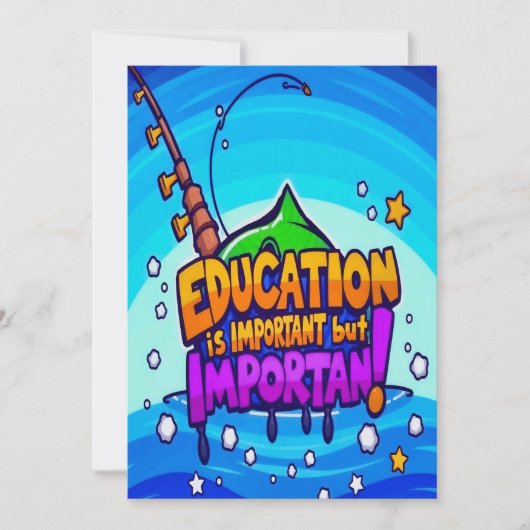 Bildung: Wichtiger Spaß Einladung (Vorderseite)