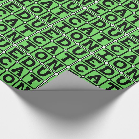 Bildung, Wissenschaft des Lernens Geschenkpapier (Ecke)