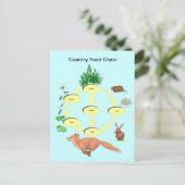 Bildung, Wissenschaft, ländliche Lebensmittelkette Postkarte (Stehend Vorderseite)