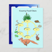 Bildung, Wissenschaft, ländliche Lebensmittelkette Postkarte (Vorne/Hinten)