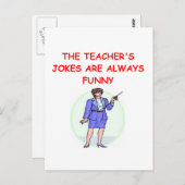 Bildung Witz Postkarte (Vorne/Hinten)