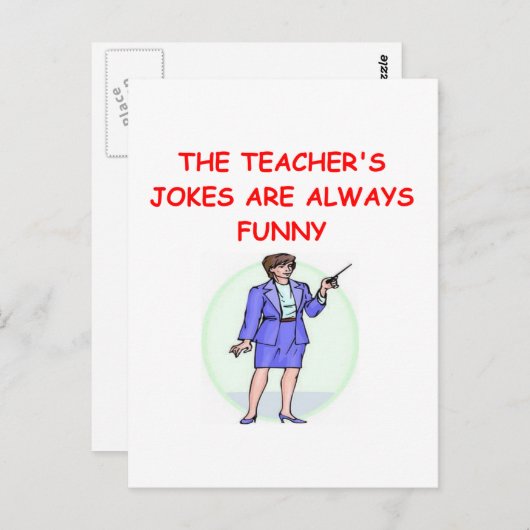 Bildung Witz Postkarte (Vorne/Hinten)
