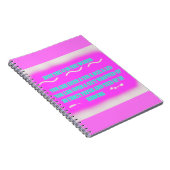BILDUNG WÖRTER DESIGN PINK NOTIZBLOCK (Rechte Seite)