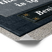 Bildung Zitat: Benjamin Franklin Poster (Ecke)