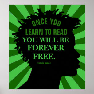 Bildung Zitat von Frederick Douglass 18"X20" Poster