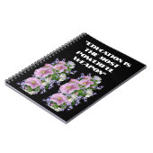 Bildung zitiert Foto für benutzerdefinierte Blume Notizblock (Linke Seite)