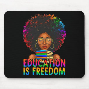 Bildung zur Schwarzen Geschichte ist Freiheit Büch Mousepad