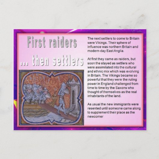 Bildung, Zuwanderung, Witze Postkarte (Vorderseite)