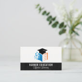 Bildungen | Abschluss-Hutlogo Visitenkarte (Stehend Vorderseite)