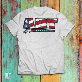 Bildungs-Patriotic Art Design T-Shirt