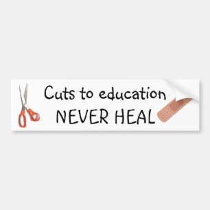 Bildungs-Schnitte sind dauerhaft Autoaufkleber