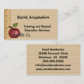 Bildungs-Service-Geschäfts-Karte Visitenkarte (Vorne/Hinten)