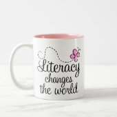 Bildungs-Tasse Zweifarbige Tasse (Links)