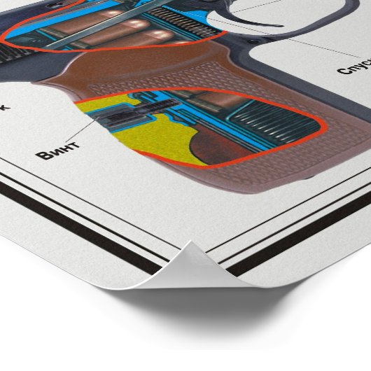 Bildungspakete - Panzerpistole Makarow Poster (Ecke)