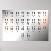 Bildungsposter mit Braille-Alphabet Poster (Vorne)
