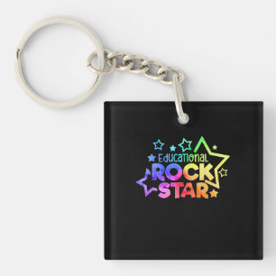 BILDUNGSROCKSTAR Funny Teacher Zurück zur Schule Schlüsselanhänger