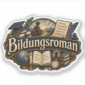 Bildungsroman Aufkleber (Vorderseite)