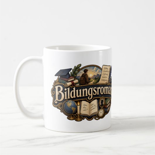 Bildungsroman Kaffeetasse (Links)