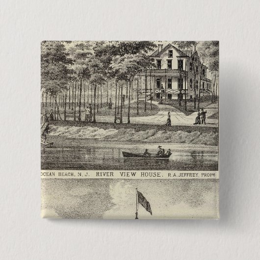 Bildungssaal, Asbury Park und River View House Button (Vorderseite)