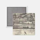 Bildungssaal, Asbury Park und River View House Magnet (Vorderseite/Rückseite)