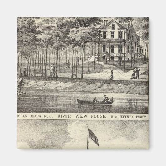 Bildungssaal, Asbury Park und River View House Magnet (Vorne)