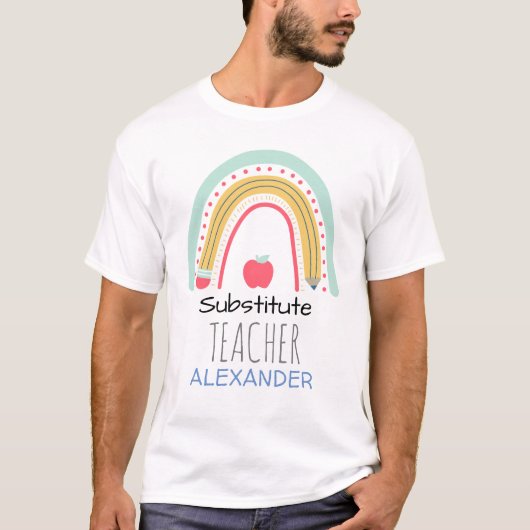 Bildungsspektrum:Ersatz des Regenbogens des Lehrer T-Shirt (Vorderseite)