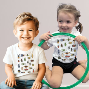Bildungswasserfarbe-Käfer-Baby-T-Shirt Baby T-shirt