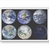 Bildvergleich der ikonischen Ansichten des Planete Aufkleber (Vorderseite)