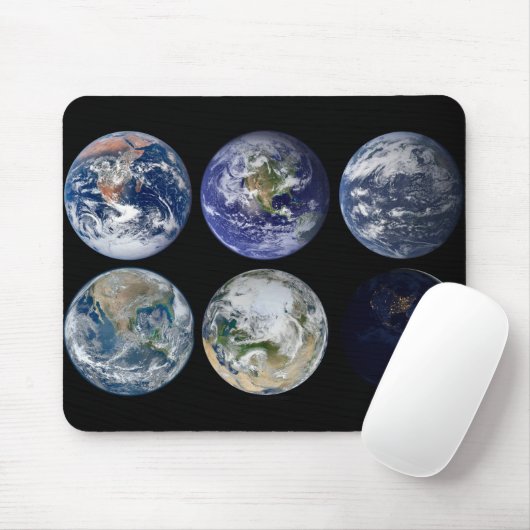 Bildvergleich der ikonischen Ansichten des Planete Mousepad (Mit Mouse)