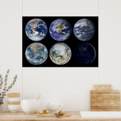 Bildvergleich der ikonischen Ansichten des Planete Poster (Küche)