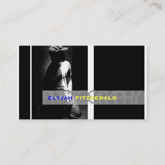 Bildvorlage, Farbpalette+DIY Schriftart Visitenkarte (Vorderseite)