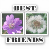 Bildvorlage für die besten Freunde Aufkleber (Vorderseite)
