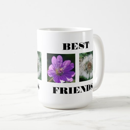 Bildvorlage für die besten Freunde Kaffeetasse (VorderseiteRechts)