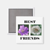 Bildvorlage für die besten Freunde Magnet (Vorderseite/Rückseite)