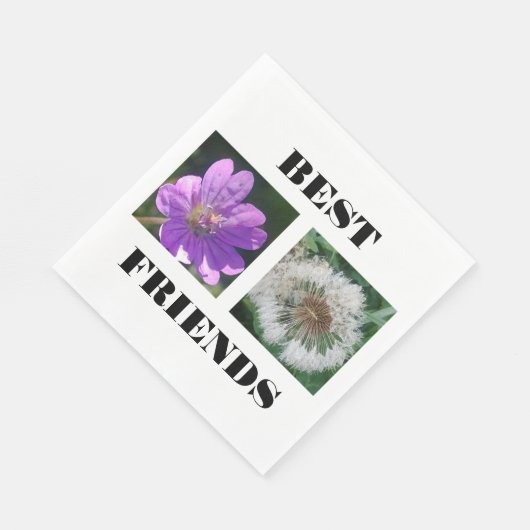 Bildvorlage für die besten Freunde Serviette (Ecke)