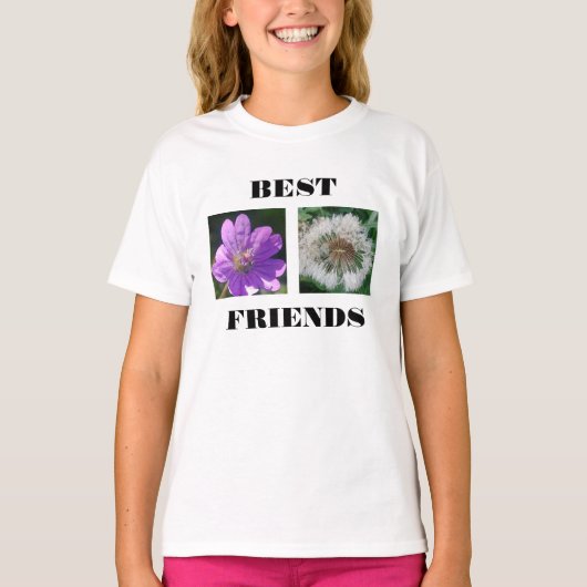Bildvorlage für die besten Freunde T-Shirt (Vorderseite)