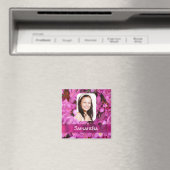 Bildvorlage für die rosa Blume Magnet (In Situ (Geschirrspüler))