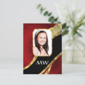 Bildvorlage für rote Dambitze Postkarte (Stehend Vorderseite)