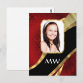 Bildvorlage für rote Dambitze Postkarte (Vorne/Hinten)