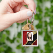 Bildvorlage für rote Dambitze Schlüsselanhänger (Hand)
