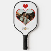 Bildvorlage Herzform Pickleball Schläger (Rückseite)