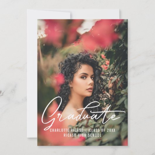 Bildvorlage Personalisiert rosa Einladung (Vorderseite)