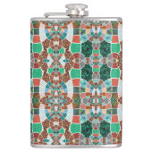 Bildwiederholung mit leichter Fraktal-Wirkung Flachmann (Vorderseite)