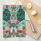 Bildwiederholung mit leichter Fraktal-Wirkung Geschirrtuch (Viertel Falte)