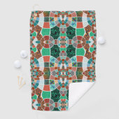 Bildwiederholung mit leichter Fraktal-Wirkung Golfhandtuch (Insitu)