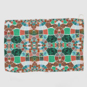 Bildwiederholung mit leichter Fraktal-Wirkung Golfhandtuch (Horizontal)