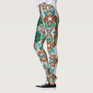 Bildwiederholung mit leichter Fraktal-Wirkung Leggings
